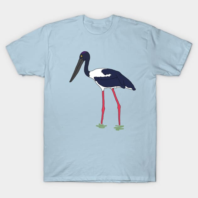 Colored Stork T-Shirt by wanungara